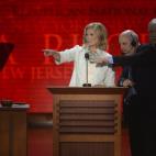 Ann Romney, mujer del candidato presidencial republicano Mitt Romney, da un discurso durante la Convención Nacional republicana celebrada en Tampa.