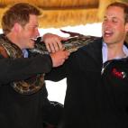 Con su hermano Enrique.