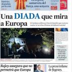 La Vanguardia: Una DIADA que mira a Europa