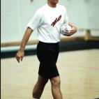 En un entrenamiento.