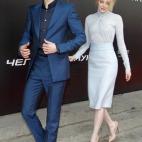 Y en Moscú, conjuntados en azul.