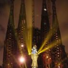 Efectos luminosos en la Sagrada Familia