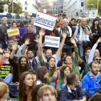 Concentración en la plaza de Neptuno