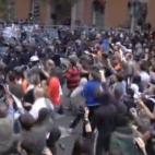 Cargas policiales en la manifestación