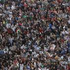 Vista aérea de la manifestación