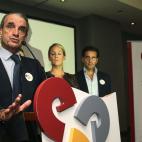 El candidato de Civil y Democracia (SCD) a la Xunta, Mario Conde, en un momento de su comparecencia tras conocer los datos de las elecciones gallegas,