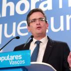 Basagoiti, líder del PP vasco, formación que ha perdido tres escaños en estos comicios