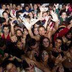 Actuación de Steve Aoki en el Madrid Arena