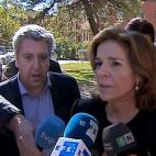 Ana Botella, a la entrada del Instituto Anatómico Forense de Madrid