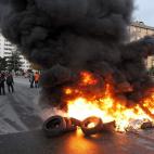 Un piquete corta el acceso a un polígono de Burgos.