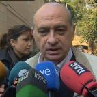 El ministro del Interior, Jorge Fernández Díaz, tras votar.