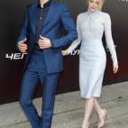 Y en Moscú, conjuntados en azul.