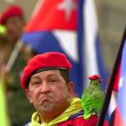 En 2002, en una marcha para apoyar su Gobierno