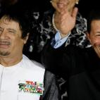 En 2009, con el exlíder libio Muamar el Gadafi