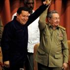 En 2010, con el presidente cubano, Raúl Castro