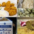 Dos palitos de pescado 1 tazón de verduras 1/2 tazón de puré de patatas Un panecillo integral 236 ml (8 onzas) de leche desnatada (Fuente: ABC News & Fresh for Florida Kids) Fotos (en el sentido de las agujas del reloj): SodanieChea/Flick...