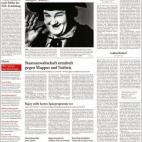 "Rajoy presenta un duro programa de ahorro", titula el rotativo alemán.