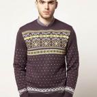 Suéter con grecas alpinas, de Farah Vintage para Asos (77,78 €).