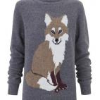 En gris con estampado animal, de Blanco (35,99 €)