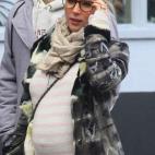 Durante el embarazo estuvo guapísima. Tras dar a luz, y en sólo dos meses, parece que luce el mismo tipo que antes de quedarse embarazada.