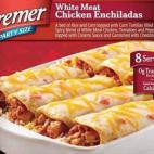 5181 kilos de enchiladas de pollo congeladas fueron retiradas de los mercados de Nueva York, Ohio, Pensilvania y West Virginia. El motivo: contenían fragmentos de plástico.