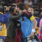 En el Mundial de Sudáfrica, de 2010, tras el partido de cuartos de final entre Paraguay y España.