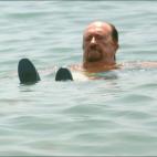 De vacaciones en Marbella, en 2004.