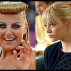 Una cheerleader en un descanso de un partido de volley playa, con aires al personaje de Emma Stone en la última cinta de Spiderman.