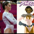 Se cabreó bastante por sólo llevarse la plata (con menudo careto llegó a recoger la medalla...), pero Kayla Maroney es una gimnasta alucinante.