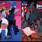 Los trajes de los porteros de hockey son... No hay palabras.