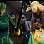 Kick Ass no tiene poderes, pero se viste de superhéroe y llega a parecerlo. Algo parecido pasa con Bolt -aunque el no tiene nada de pringado- cuando se le ve correr: lo parece y, para algunos, lo es.