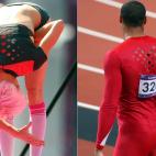 Ariane Friedrich (Reino Unido) y Ryan Bailey (EEUU). | Getty