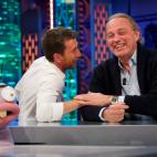 Entrevistado y colega. Con Pablo Motos en 'El Hormiguero' en 2016.