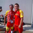 Se la quiso tomar el jugador de balonmano Víctor Tomas.