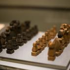 Ajedrez fabricado por los reclusos.