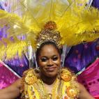 Una de las participantes en el carnaval.