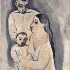 Man, Woman, and Child (Homme, femme et enfant) Paris, fall 1906 Oil on canvas, 115.5 x 88.5 cm Kunstmuseum Basel, Gift of the artist to the City of Basel, 1967 © 2012 Estate of Pablo Picasso/Artists Rights Society (ARS), New York Photo: Marti...