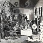 The Maids of Honor (Las Meninas, after Velázquez) (Les Ménines, vue d’ensemble, d’après Velázquez) La Californie, August 17, 1957 Oil on canvas, 194 x 260 cm Museu Picasso, Barcelona, Gift of the artist, 1968 © 2012 Estate of Pablo Pica...