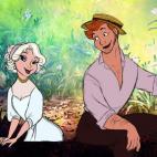 La duquesa y Thomas O'Malley, de Los Aristogatos