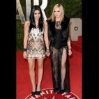 En la fiesta de los Oscar de Vanity Fair con su hija Lourdes, febrero de 2011