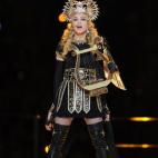 Durante su actuación en la Superbowl de 2012, en Indianapolis.