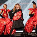 Madonna en un concierto en Tapei (China)