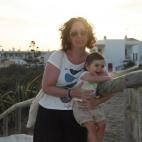 Con Paula este verano. ¡Nótese la cara de cansada pero salgo en la foto!