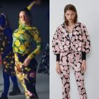 Con un diseño de Richard Quinn en el videoclip de 'Yo x ti, tu x mi' y conjunto de Zara.