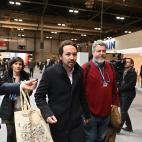 El líder de Unidas Podemos, Pablo Iglesias (i) y el coportavoz de Equo, Juan López de Uralde (d)