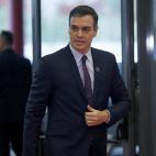 El presidente del Gobierno español en funciones, Pedro Sánchez, a su llegada a la ceremonia de apertura de la 25 Conferencia de las Partes del Convenio Marco de Naciones Unidas sobre Cambio Climático (COP)