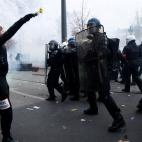Protestas y enfrentamientos durante la marcha por las pensiones en París