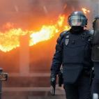 Protestas y enfrentamientos durante la marcha por las pensiones en París