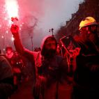 Protestas y enfrentamientos durante la marcha por las pensiones en París