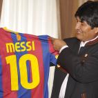 El presidente de Bolivia, es un amante empedernido del fútbol